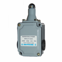 Выключатель путевой Электротехник ВПК-2111-БУ2, толкатель с роликом, IP65