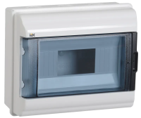 Корпус щита пластиковый IEK KREPTA5 КМПн-9, пломбируемый, навесной, прозрачная дверь, IP55