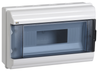 Корпус щита пластиковый IEK KREPTA5 КМПн-12, пломбируемый, навесной, прозрачная дверь, IP55