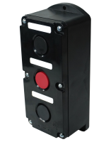 Пост кнопочный Электротехник ПКЕ 212-3 ,10А, 660 В, две чёрных и красная кнопка, У3 IP40