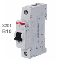 Автоматический выключатель ABB S201, 1P, 10 А, B, 6 кА