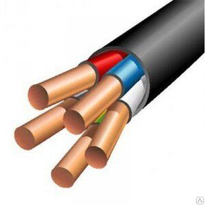 Кабель силовой ВВГ, 5х10 мм², 1 кВ, ГОСТ, Казэнергокабель