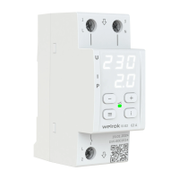 Реле контроля напряжения с контролем тока Welrok VI-63 L+N 63А диапазон контроля 120-280 В