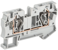 Клемма пружинная КПИ 2в-6мм2 57А 800V серая IEK