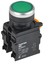 Кнопка управления MASTER BT60-11 1NO+1NC 600V AC/DC зеленая d22мм IP65 IEK
