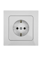 Розетка 1-местная Bylectrica ASTRUM РС16-0502, 16 А, 250 В, с заземлением, белый