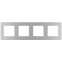 Рамка 4-местная Legrand INSPIRIA, алюминий