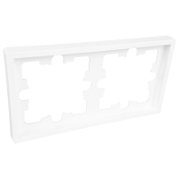 Рамка 2-местная Bylectrica CARRE, белая