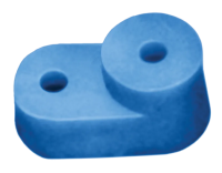 Изолятор шинный угловой IEK (N), синий