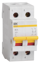 Выключатель нагрузки (мини-рубильник) ВН-32 2Р 40А IEK
