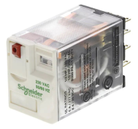Миниатюрное реле Harmony RXM-4L 3А 230VАС 4SPDT с индикацией Schneider