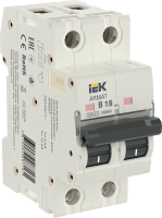 Автоматический выключатель M06N 2P B 16А 6кА ARMAT IEK