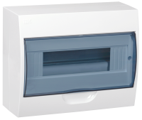 Корпус щита IEK KREPTA3 ЩРН-П-12, пластиковый, белый, навесной, IP41