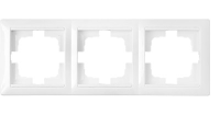 Рамка 3-местная Bylectrica СТИЛЬ, белая
