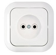 Розетка 1-местная Bylectrica ГАРМОНИЯ РС16-228, 16 А, 250 В, без заземления, белый