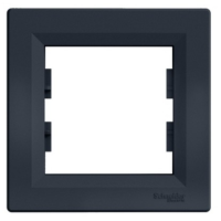 Рамка 1-местная Schneider ASFORA, антрацит