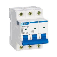 Автоматический выключатель NXB-63 3P 16A 6кА D CHINT