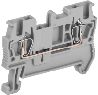 Клемма пружинная КПИ 2в-1.5мм2 17.5А 500V серая IEK