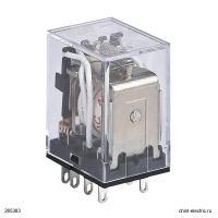 Промежуточное реле JZX-22F(D) 4 конт. с инд. LED 3А 220В AC CHINT