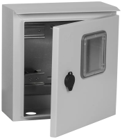 Корпус щита для 1Ф счетчика IEK ЩУ 1/1-0, 310х300х150 мм, 12 модулей, У1, IP66