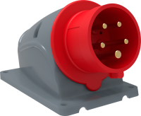 Вилка силовая стационарная IEK MAGNUM ССИ-515, 3P+PE+N, 16 А, 400 В (6 ч), IP44