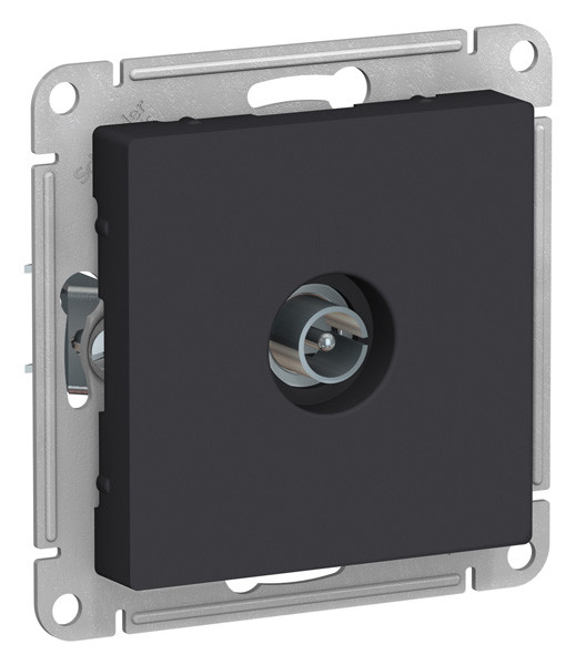 Розетка телевизионная AtlasDesign, карбон