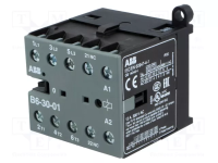 Мини-контактор ABB B6-30-01-80, 3Р, 9 А, 4 кВт, катушка 230 В AC, 1NC