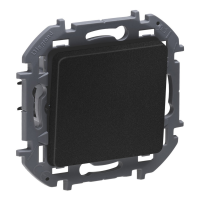 Переключатель проходной 1-клавишный Legrand INSPIRIA, антрацит