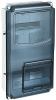 Корпус щита учета IEK KREPTA ЩУРн-П 3/12, навесной, пластиковый, IP66