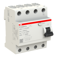 Дифференциальный выключатель (УЗО) ABB FH204-A, 4P, 25 A, 30 мА, тип А