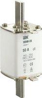 Плавкая вставка предохранителя IEK ППНИ-35, габарит 1, 50 А