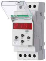 Реле времени программируемое F&F PCZ-521-1, суточное/недельное, 1 CO контакт, 16 А, 24-264 В AC/DC