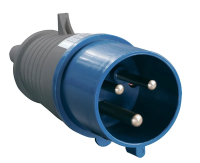 Вилка силовая переносная IEK ССИ-023, 2Р+РЕ, 32 А, 250 В, IP44