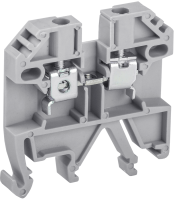 Клемма винтовая КВИ-2.5мм2 24А 800V АC/DC серая IEK