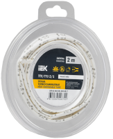 Трубка термоусадочная IEK ТТУнг-LS, 2/1 мм, 0.66 кВ, белая, 2 м