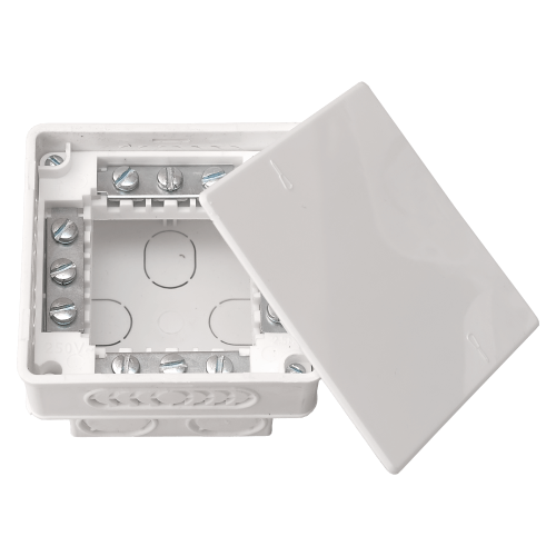 Коробка распаячная Bylectrica КМ-212, 95х95х53 мм, для скрытой проводки, с клеммами