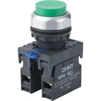 Кнопка управления CHINT NP8-11GN/3, зелёная, 1NO+1NC, Ø 22 мм, IP65