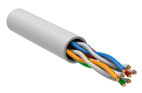 Кабель витая пара ITK U/UTP, кат. 6, 4х2х23 AWG, LSLTx, белый, 305 м