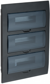 Корпус распределительного щита KREPTA3 ЩРВ-П-36  встраиваемый пластиковый черный IP41 IEK