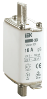 Плавкая вставка предохранителя IEK ППНИ-33, габарит 00С, 16 А