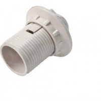 Патрон люстровый Е14 Bylectrica РK-006, с кольцом, пластиковый, белый