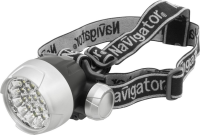 Фонарь налобный Navigator NPT-H01, 90 лм, 4 режима, IPX4, 3 x AAA