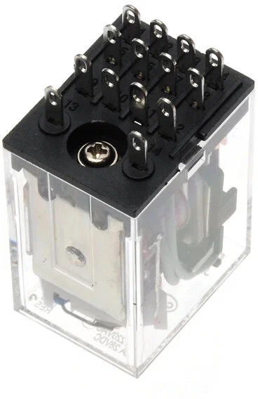 Промежуточное реле JZX-22F(D) 4SPDT 3A Uупр=24VDC с индикацией CHINT