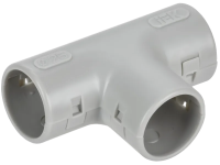 Тройник открывающийся IEK ELASTA TI 25G, серый