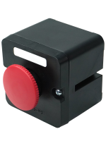 Пост кнопочный Электротехник ПКЕ 222-1, 10А, 660 В, чёрный грибок, У2 IP54