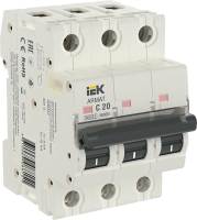 Автоматический выключатель M06N 3P C 20А 6кА ARMAT IEK