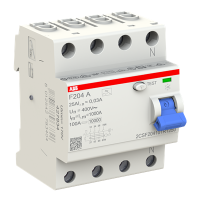 Дифференциальный выключатель (УЗО) ABB F204-A, 4P, 25 A, 30 мА, тип А