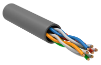 Витая пара ITK U/UTP, Cat.5E, 4x2х24 AWG, solid, PVC, 305 м, серый