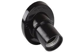 Патрон настенный угловой IEK Пкб27-04-К31, Е27, карболитовый, черный