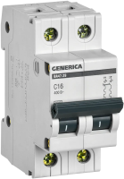 Автоматический выключатель ВА47-29 2Р 16А 4.5кА С GENERICA